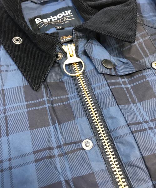 Barbour（バブアー）Barbour (バブアー) タータンチェックノンワックス ブルゾン ネイビー サイズ:38の古着・服飾アイテム