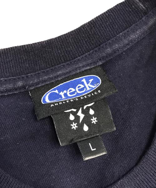 Creek Angler's Device（クリークアングラーズデヴァイス）creek angler's device (クリークアングラーズデヴァイス) プリントTシャツ ネイビー サイズ:Lの古着・服飾アイテム