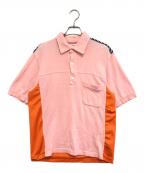 COMME des GARCONS SHIRTコムデギャルソンシャツ）の古着「切替ポロシャツ」｜ピンク