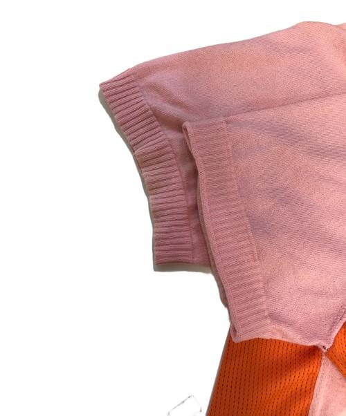 COMME des GARCONS SHIRT（コムデギャルソンシャツ）COMME des GARCONS SHIRT (コムデギャルソンシャツ) 切替ポロシャツ ピンク サイズ:Sの古着・服飾アイテム