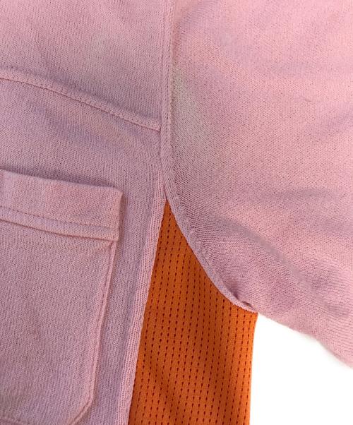 COMME des GARCONS SHIRT（コムデギャルソンシャツ）COMME des GARCONS SHIRT (コムデギャルソンシャツ) 切替ポロシャツ ピンク サイズ:Sの古着・服飾アイテム