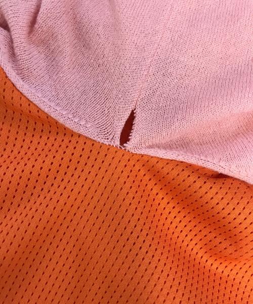 COMME des GARCONS SHIRT（コムデギャルソンシャツ）COMME des GARCONS SHIRT (コムデギャルソンシャツ) 切替ポロシャツ ピンク サイズ:Sの古着・服飾アイテム