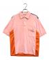 COMME des GARCONS SHIRT（コムデギャルソンシャツ）の古着「切替ポロシャツ」｜ピンク