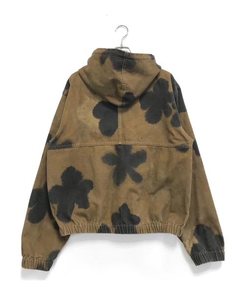 stussy（ステューシー）stussy (ステューシー) FLORAL DYE WORK JACKET ブラウン サイズ:Lの古着・服飾アイテム