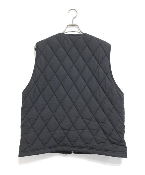 stussy（ステューシー）stussy (ステューシー) DIAMOND QUILTED VEST ブラック サイズ:Mの古着・服飾アイテム