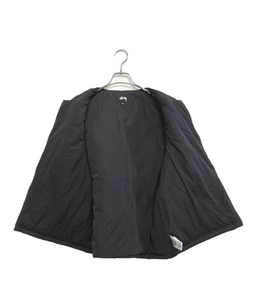 stussy（ステューシー）stussy (ステューシー) DIAMOND QUILTED VEST ブラック サイズ:Mの古着・服飾アイテム