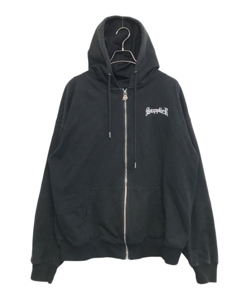 SUPPLIER（サプライヤー）SUPPLIER (サプライヤー) CROSS HEAVY WEIGHT PARKA ブラック サイズ:Lの古着・服飾アイテム
