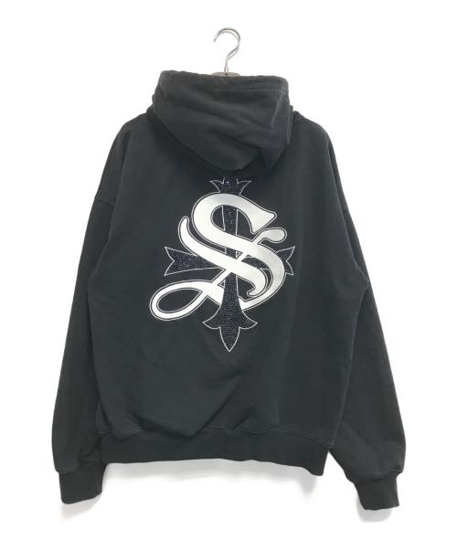 SUPPLIER（サプライヤー）SUPPLIER (サプライヤー) CROSS HEAVY WEIGHT PARKA ブラック サイズ:Lの古着・服飾アイテム