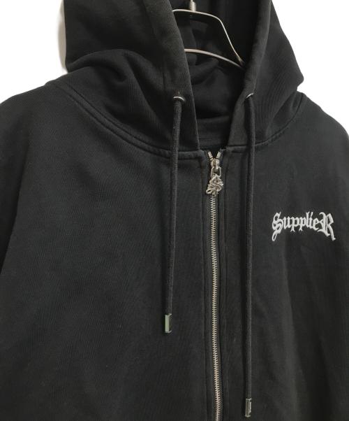 SUPPLIER（サプライヤー）SUPPLIER (サプライヤー) CROSS HEAVY WEIGHT PARKA ブラック サイズ:Lの古着・服飾アイテム