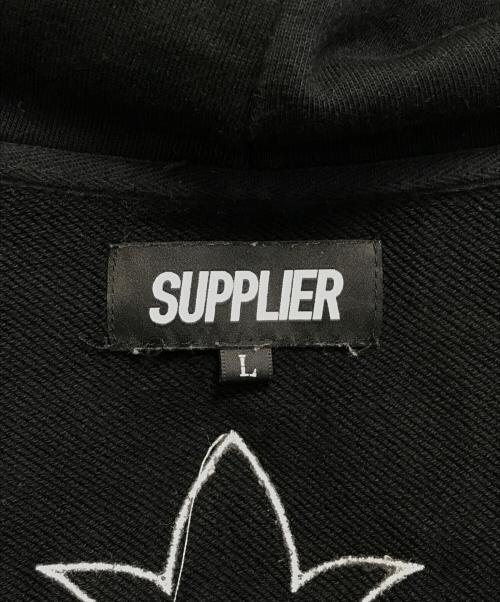 SUPPLIER（サプライヤー）SUPPLIER (サプライヤー) CROSS HEAVY WEIGHT PARKA ブラック サイズ:Lの古着・服飾アイテム