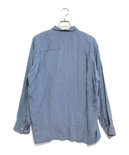 Weavers Gold（ウィバースゴールド）Weavers Gold (ウィバースゴールド) レーヨンシャツ スカイブルー サイズ:XLの古着・服飾アイテム