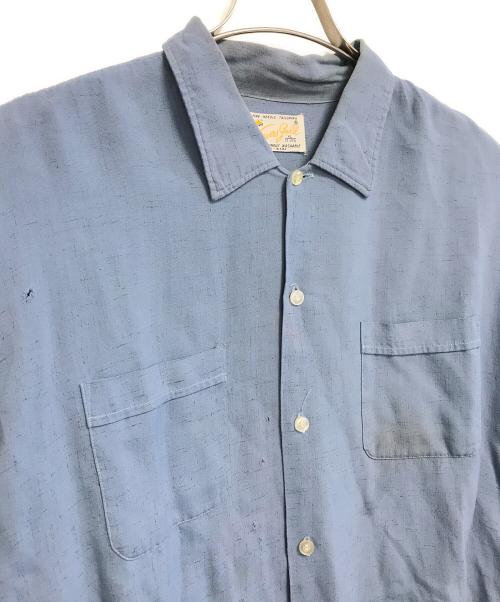 Weavers Gold（ウィバースゴールド）Weavers Gold (ウィバースゴールド) レーヨンシャツ スカイブルー サイズ:XLの古着・服飾アイテム