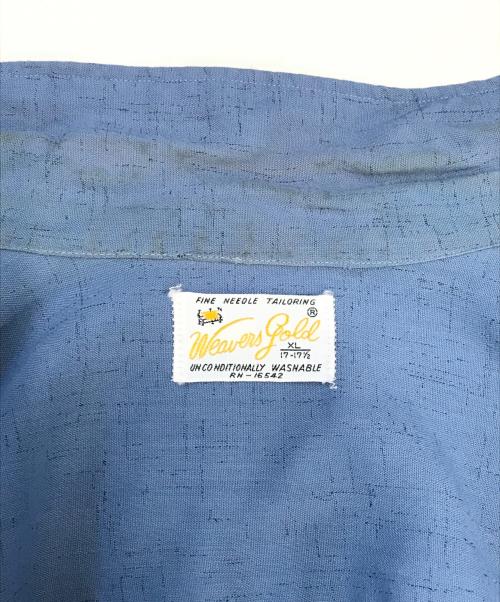 Weavers Gold（ウィバースゴールド）Weavers Gold (ウィバースゴールド) レーヨンシャツ スカイブルー サイズ:XLの古着・服飾アイテム