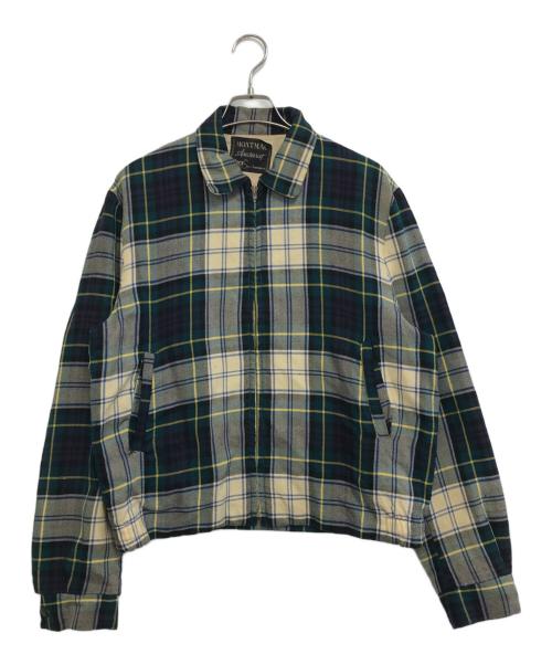 MONTMAC（MONTMAC）MONTMAC (MONTMAC) 60'sジップアップチェックジャケット ブルー サイズ:表記なしの古着・服飾アイテム