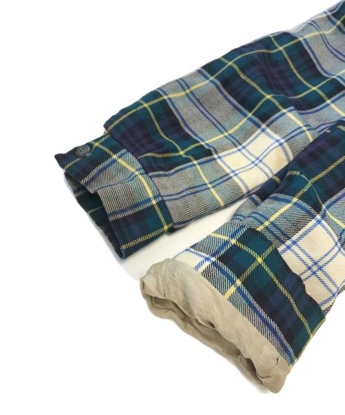 MONTMAC（MONTMAC）MONTMAC (MONTMAC) 60'sジップアップチェックジャケット ブルー サイズ:表記なしの古着・服飾アイテム