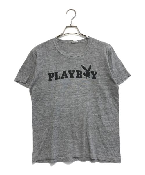 PLAY BOY（プレイボーイ）PLAY BOY (プレイボーイ) Tシャツ グレー サイズ:Lの古着・服飾アイテム