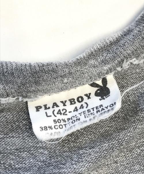 PLAY BOY（プレイボーイ）PLAY BOY (プレイボーイ) Tシャツ グレー サイズ:Lの古着・服飾アイテム