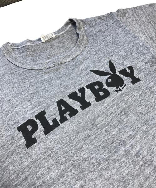 PLAY BOY（プレイボーイ）PLAY BOY (プレイボーイ) Tシャツ グレー サイズ:Lの古着・服飾アイテム
