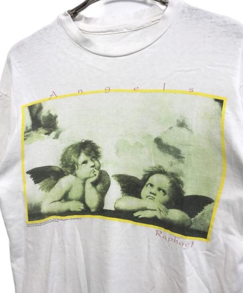 バンドTシャツ（バンドTシャツ）バンドTシャツ (バンドTシャツ) 90'sRaphael Angels(ラファエルエンジェルズ) バンドTシャツ ホワイト サイズ:不明の古着・服飾アイテム