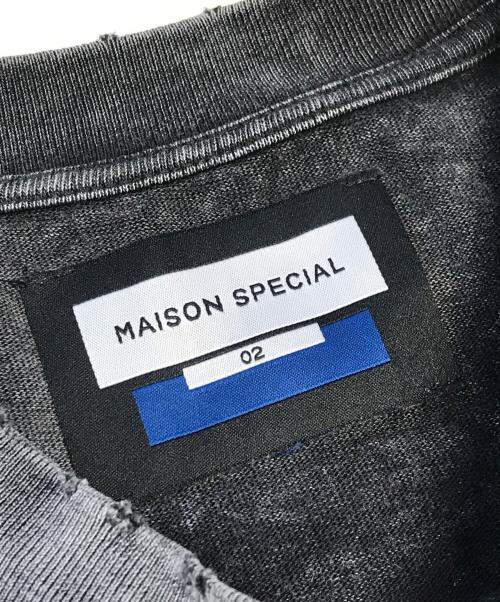 MAISON SPECIAL（メゾンスペシャル）MAISON SPECIAL (メゾンスペシャル) 「JOKER」Prime-Over Crew Neck T-Shirt ブラック サイズ:2の古着・服飾アイテム
