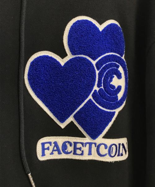FACETASM（ファセッタズム）FACETASM (ファセッタズム) CPD (シーピーディー) LOVE HOODED STADIUM JACKET BLACK ブラック サイズ:5の古着・服飾アイテム