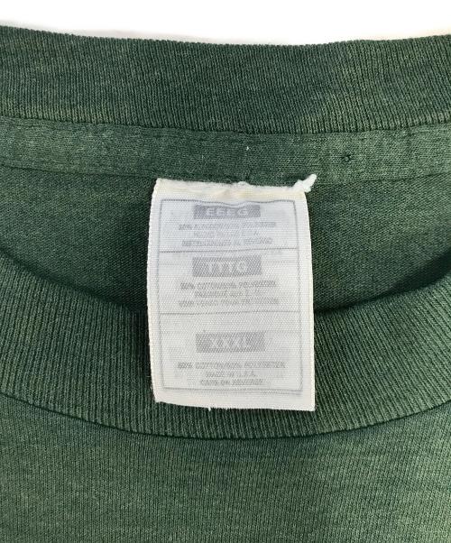 VINTAGE（ヴィンテージ）VINTAGE (ヴィンテージ) メッセージプリントTシャツ グリーン サイズ:XXXLの古着・服飾アイテム