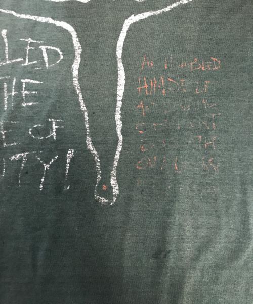 VINTAGE（ヴィンテージ）VINTAGE (ヴィンテージ) メッセージプリントTシャツ グリーン サイズ:XXXLの古着・服飾アイテム