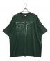 VINTAGE（ヴィンテージ）の古着「メッセージプリントTシャツ」｜グリーン