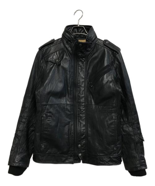 AVIREX（アヴィレックス）AVIREX (アヴィレックス) M-65レザージャケット ブラック サイズ:XLの古着・服飾アイテム