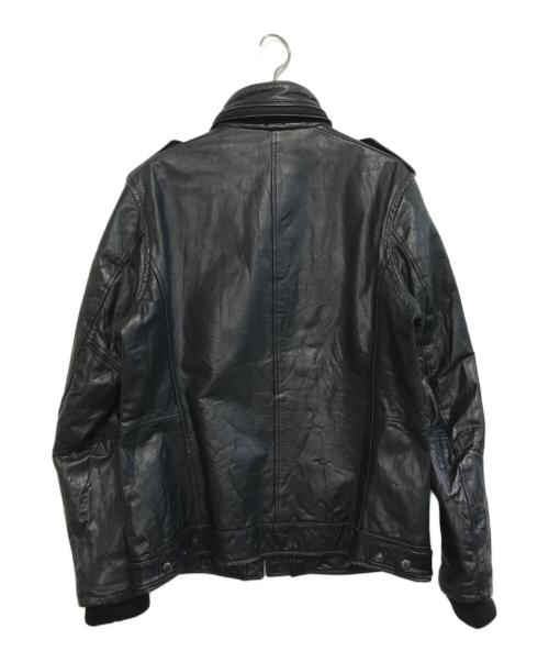 AVIREX（アヴィレックス）AVIREX (アヴィレックス) M-65レザージャケット ブラック サイズ:XLの古着・服飾アイテム