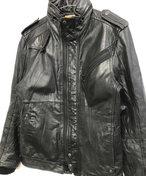 AVIREX（アヴィレックス）AVIREX (アヴィレックス) M-65レザージャケット ブラック サイズ:XLの古着・服飾アイテム