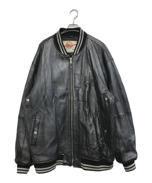 AVIREX（アヴィレックス）AVIREX (アヴィレックス) レザーブルゾン ブラック サイズ:3XLの古着・服飾アイテム