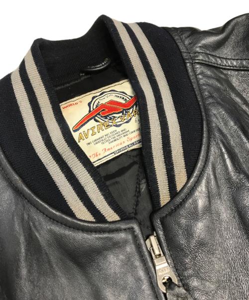 AVIREX（アヴィレックス）AVIREX (アヴィレックス) レザーブルゾン ブラック サイズ:3XLの古着・服飾アイテム
