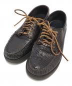 SEBAGO×Engineered Garmentsセバゴ×エンジニアドガーメンツ）の古着「型押しシューズ」｜ブラウン