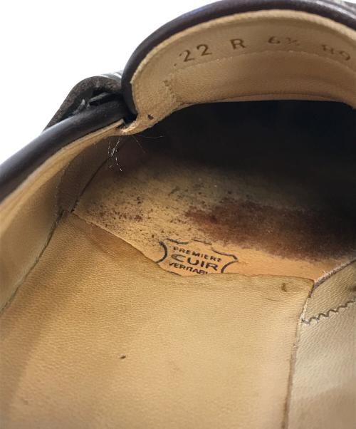 PARABOOT（パラブーツ）PARABOOT (パラブーツ) DROLE DE MONSIEUR (ドロール ド ムッシュ) 別注ハラコローファー ブラウン サイズ:６ １/2の古着・服飾アイテム