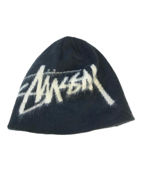 stussy（ステューシー）stussy (ステューシー) ニットキャップ ブラック サイズ:表記なしの古着・服飾アイテム