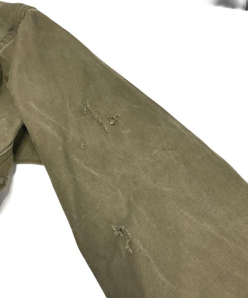 VINTAGE MILITARY（ヴィンテージ ミリタリー）VINTAGE MILITARY (ヴィンテージ ミリタリー) French Military M-47 フィールドジャケット オリーブ サイズ:表記なしの古着・服飾アイテム