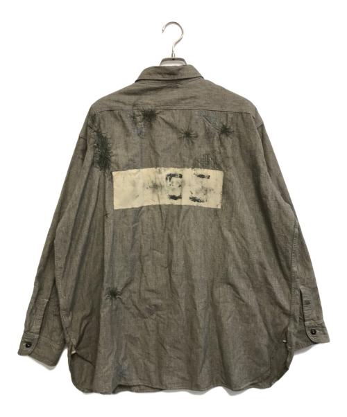 BOWWOW（バウワウ）BOWWOW (バウワウ) PRISONER BLACK CHAMBRAY SHIRTS ブラック サイズ:XL　　　の古着・服飾アイテム