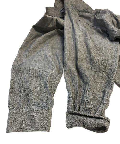 BOWWOW（バウワウ）BOWWOW (バウワウ) PRISONER BLACK CHAMBRAY SHIRTS ブラック サイズ:XL　　　の古着・服飾アイテム