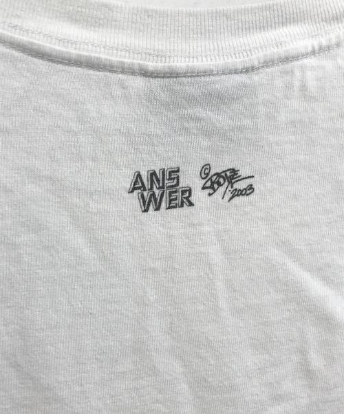 A BATHING APE（ア ベイシング エイプ）A BATHING APE (ア ベイシング エイプ) ANSWER (アンサー) VAUGHN BODE (ヴォーンボーテ) エロTシャツ ホワイト サイズ:Mの古着・服飾アイテム