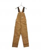 CarHarttカーハート）の古着「ダック地オーバーオール」｜ブラウン