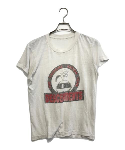 バンドTシャツ（バンドTシャツ）バンドTシャツ (バンドTシャツ) 80s DESCENDENTS(ディセンデンツ) バンドTシャツ ホワイト サイズ:不明の古着・服飾アイテム