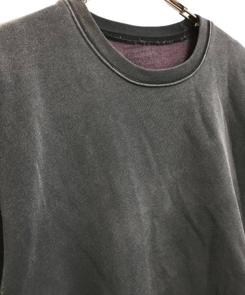 KAPITAL（キャピタル）KAPITAL (キャピタル) 裏毛2TONE リメイクBIGスウェット ブラック×パープル サイズ:freeの古着・服飾アイテム