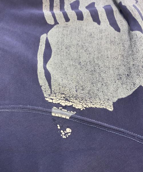 KAPITAL（キャピタル）KAPITAL (キャピタル) 裏毛2TONE リメイクBIGスウェット ブラック×パープル サイズ:freeの古着・服飾アイテム