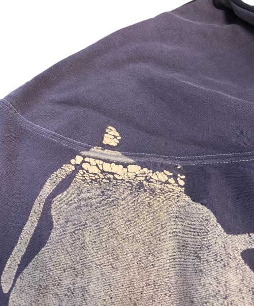 KAPITAL（キャピタル）KAPITAL (キャピタル) 裏毛2TONE リメイクBIGスウェット ブラック×パープル サイズ:freeの古着・服飾アイテム