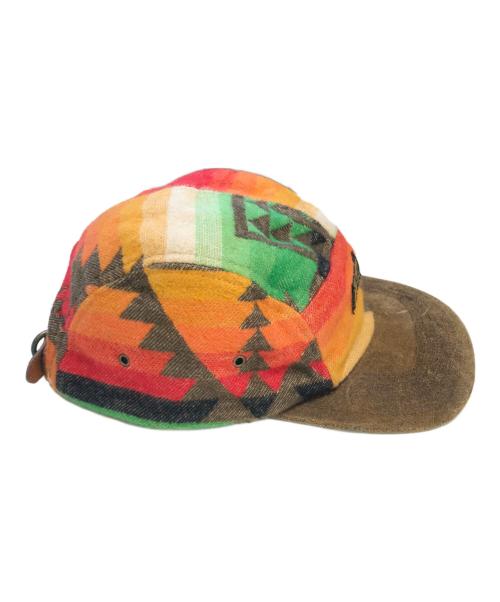 POLO RALPH LAUREN（ポロ・ラルフローレン）POLO RALPH LAUREN (ポロ・ラルフローレン) レザー切替キャップ ブラウン サイズ:ONE SIZEONE(59cm)の古着・服飾アイテム