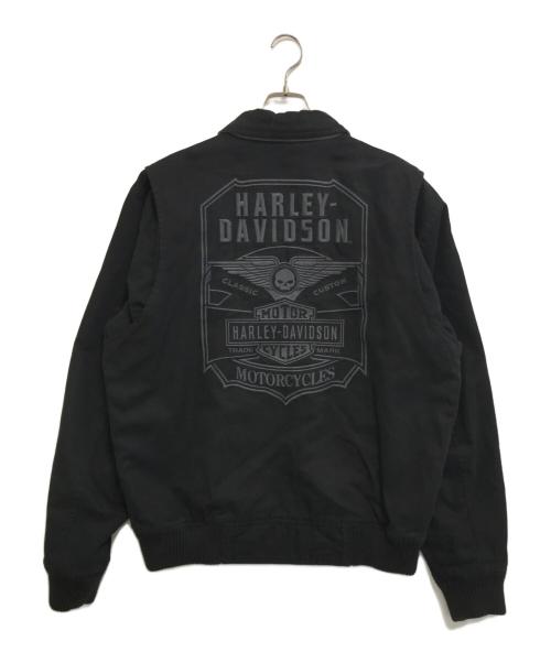 HARLEY-DAVIDSON（ハーレーダビッドソン）HARLEY-DAVIDSON (ハーレーダビッドソン) リバーシブルジャケット ブラック サイズ:表記なしの古着・服飾アイテム