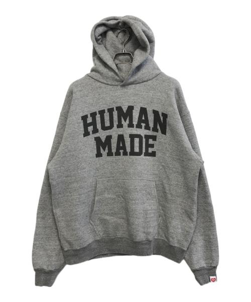 HUMAN MADE（ヒューマンメイド）HUMAN MADE (ヒューマンメイド) パーカー グレー サイズ:Lの古着・服飾アイテム