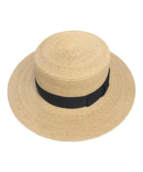 CA4LA（カシラ）CA4LA (カシラ) カンカン帽 ベージュ サイズ:表記なしの古着・服飾アイテム