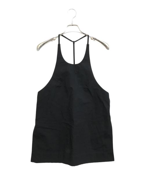hakuji（ハクジ）hakuji (ハクジ) C/LI WEATHER CAMI ブラック サイズ:Freeの古着・服飾アイテム
